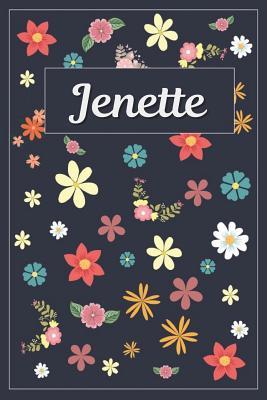 Read online Jenette: Lined Writing Notebook with Personalized Name 120 Pages 6x9 Flowers -  | ePub