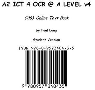 Download A2 ICT 4 OCR @ A Level v4 - G063 Online Text Book (Student) - Paul Long | PDF