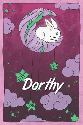 Read Dorthy: personalized notebook sleeping bunny on the moon with stars softcover 120 pages blank useful as notebook, dream diary, scrapbook, journal or gift idea - Jenny Illus file in ePub