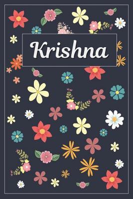 Read online Krishna: Lined Writing Notebook with Personalized Name 120 Pages 6x9 Flowers -  file in ePub