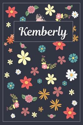 Download Kemberly: Lined Writing Notebook with Personalized Name 120 Pages 6x9 Flowers -  file in PDF