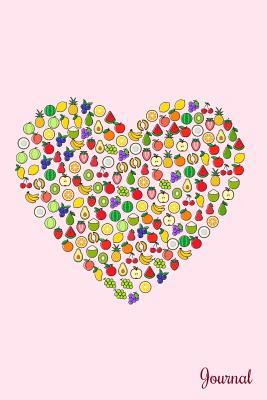 Read Journal: A heart full of fruit on the cover of a 6 by 9 inch lined blank book for writing -  | ePub