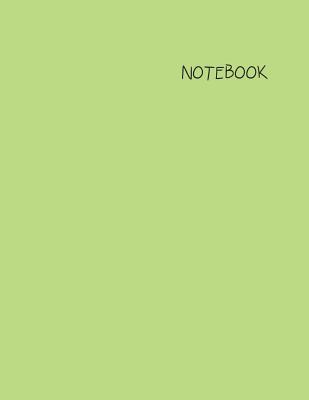 Download Notebook: Unlined/Unruled/Plain Notebook with Lime Cover and White Paper: Large 8.5 x 11 inches (100 Pages) - Iris Helms file in ePub