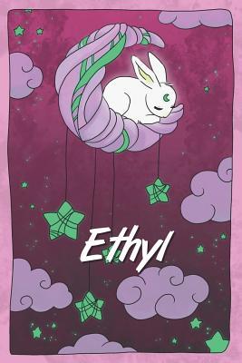 Read Ethyl: personalized notebook sleeping bunny on the moon with stars softcover 120 pages blank useful as notebook, dream diary, scrapbook, journal or gift idea - Jenny Illus | ePub