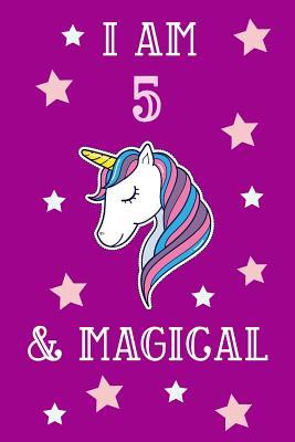 Download I Am 5 And Magical: Unicorn 5th Birthday Journal Present / Gift for Kids Pink Theme (6 x 9 - 110 Blank Lined Pages) - Unicorn Publishing file in ePub