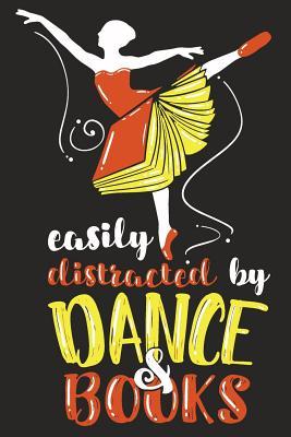 Download Easily Distracted By Dance & Books: Blank Journal With Ruled Lined Paper - Ballet Dancer -  file in ePub