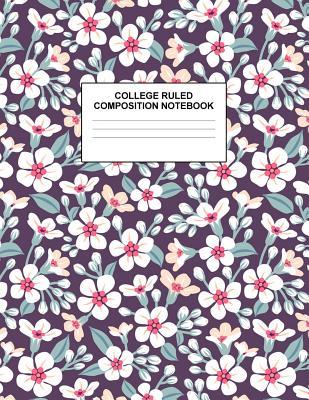 Read College Ruled Composition Notebook: Cute Blank Lined Journal to Write In with White Paper Rule Pages for School Subject and Writing Pad: Design Code A4 2495 - Nifty Prints file in ePub