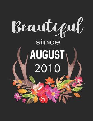 Read online Beautiful Since August 2010: 7.44 x 9.69 100 pages 50 sheets Composition Notebook College Ruled Book - Family Cutey file in PDF