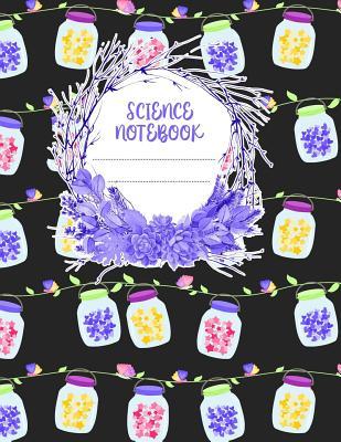 Read online Science Notebook: A 8.5x11 Inch Matte Softcover Paperback Notebook Journal With 120 Blank Quad Grid Pages -Graph Paper (4x4)- Hearts, Hanging Jars, Butterflies -  file in PDF