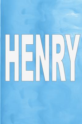 Read Henry: 100 Pages 6 X 9 Personalized Name on Journal Notebook - RWG | PDF