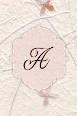 Download A: Western Wallflower Petal Journal, Monogram Initial Letter A Lined Pages Flower Notebook - Flower Bloom Design file in ePub