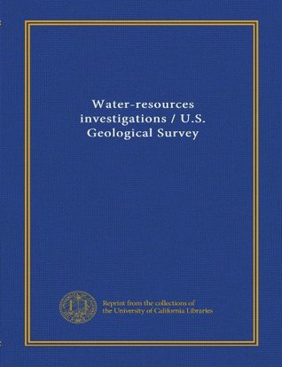 Read Water-resources investigations / U.S. Geological Survey - . Unknown | PDF