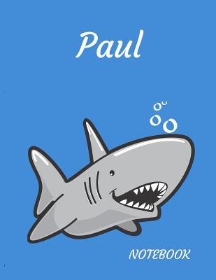 Download Paul: Personalized Lined Notebook for People who Love Sharks -  file in PDF