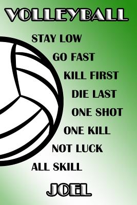 Read Volleyball Stay Low Go Fast Kill First Die Last One Shot One Kill Not Luck All Skill Joel: College Ruled - Composition Book - Green and White School Colors -  file in PDF