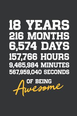 Download Notebook: 18th Birthday 18 Years Old Being Awesome Anniversary Journal & Doodle Diary; 120 College Ruled Pages for Writing and Drawing - 6x9 in. - Birthday Design Publishing Co file in ePub