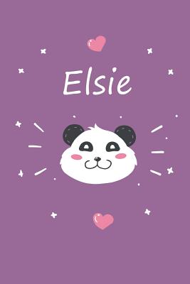 Read online Elsie: A cute personalized panda notebook/ diary for girls and women, with 100 lined pages in 6x9 inch format. Personal Diary Personalized Journal Customized Journal -  | PDF